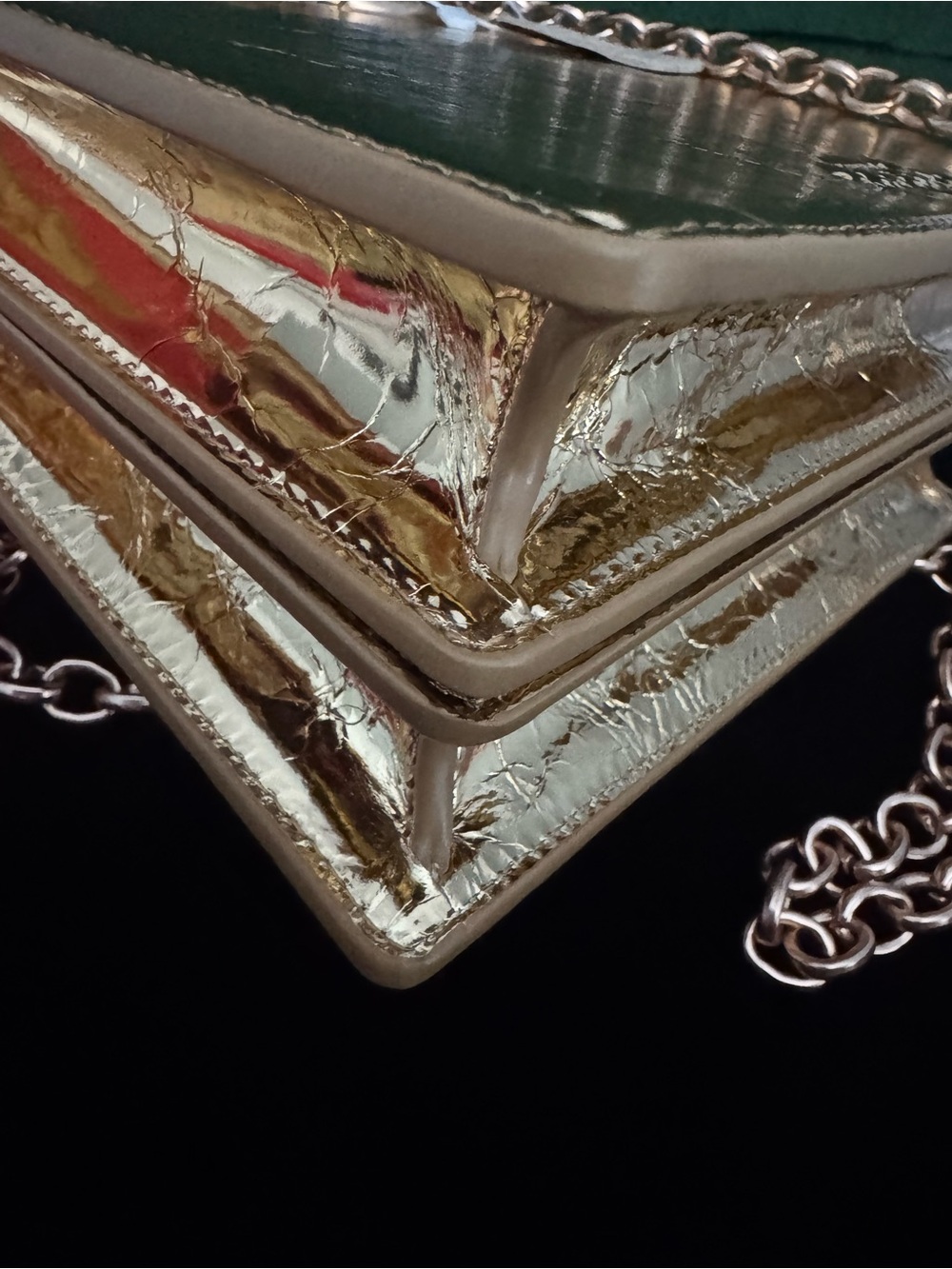 Schiaparelli Inspired Gold Face Anatomy Accent Structured bag - Picture 5 of 13